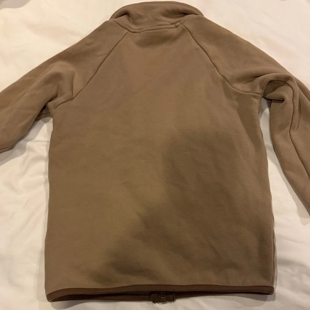 Children's Tan Zip-Up Cotton Jacket